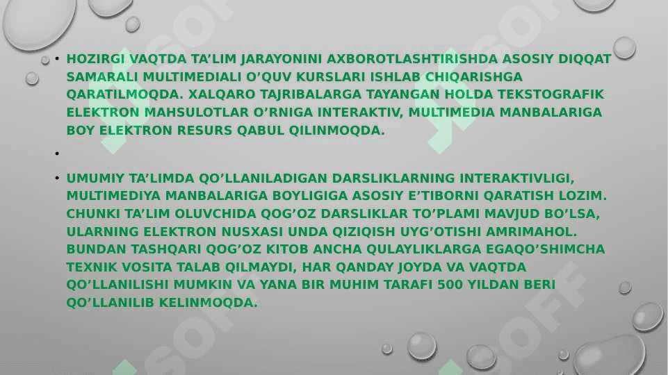Pedagogik dasturiy vositalarni loyihalash 2