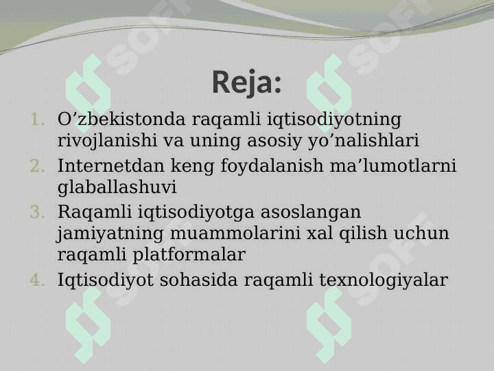 Raqamli iqtisodiyot va uning rivojlanish xususiyatlari 2