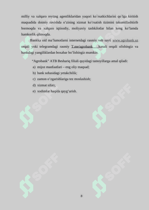Agrobank amaliyot hisoboti 8