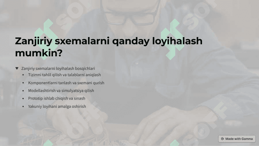 Zanjiriy Sxemalar 4