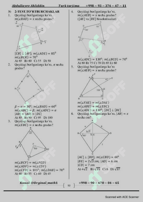 Turk geometriyasi 8