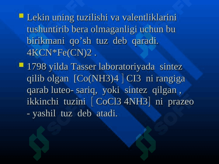Kompleks birikmalar kimyosiga kirish 5