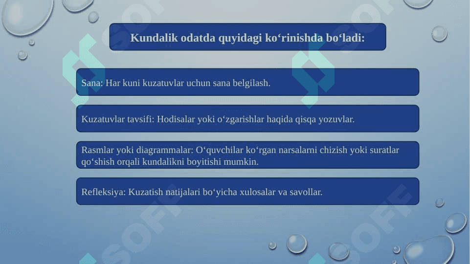 Kuzatish kundaligi mazmunining tahlili 3