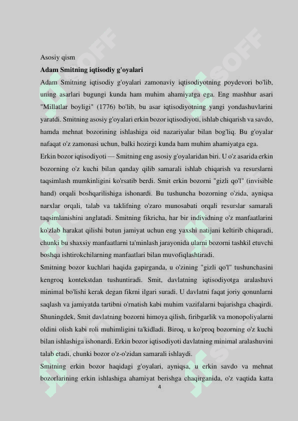ADAM SMIT VA DAVID RIKARDO IQTISODIY G'OYALARI,  ASARLARINI O'QISH HAMDA TAHLIL QILISH 3