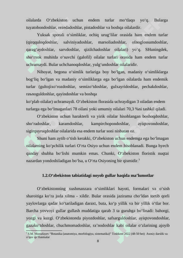 O'zbekistonning foydali o'simliklari 8