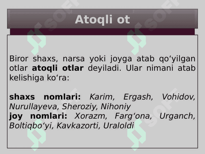 Mustaqil so'z turkumlari (Takrorlash) 6