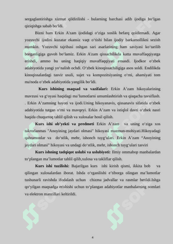Erkin A’zam hikoyalarining mavzusi va gʻoyasi 4