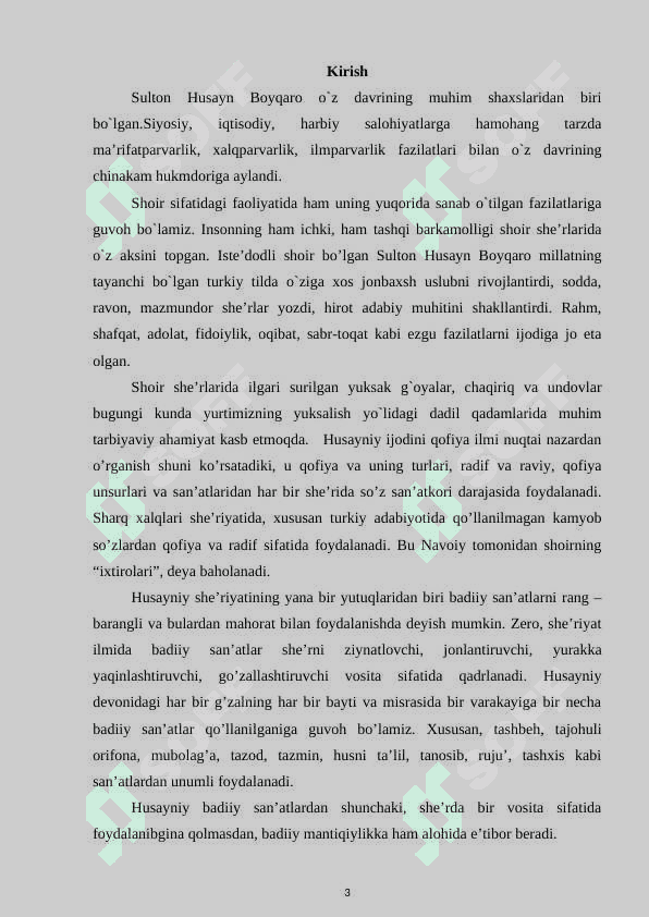 Husayniy g’azallarining g’oyaviy - badiiy xususiyatlari 3