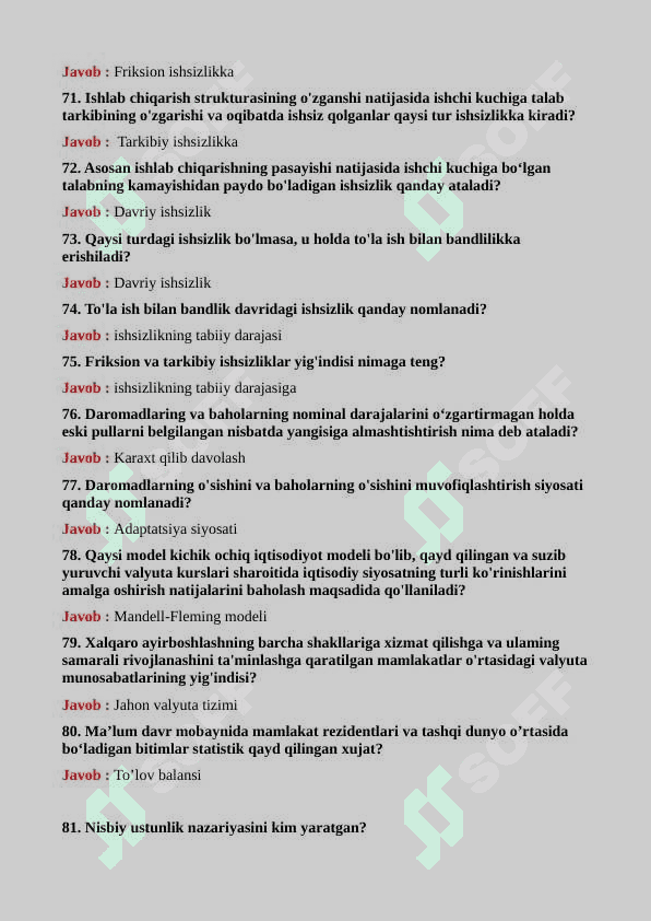 Makroiqtisodiyot test 340 ta baza 8