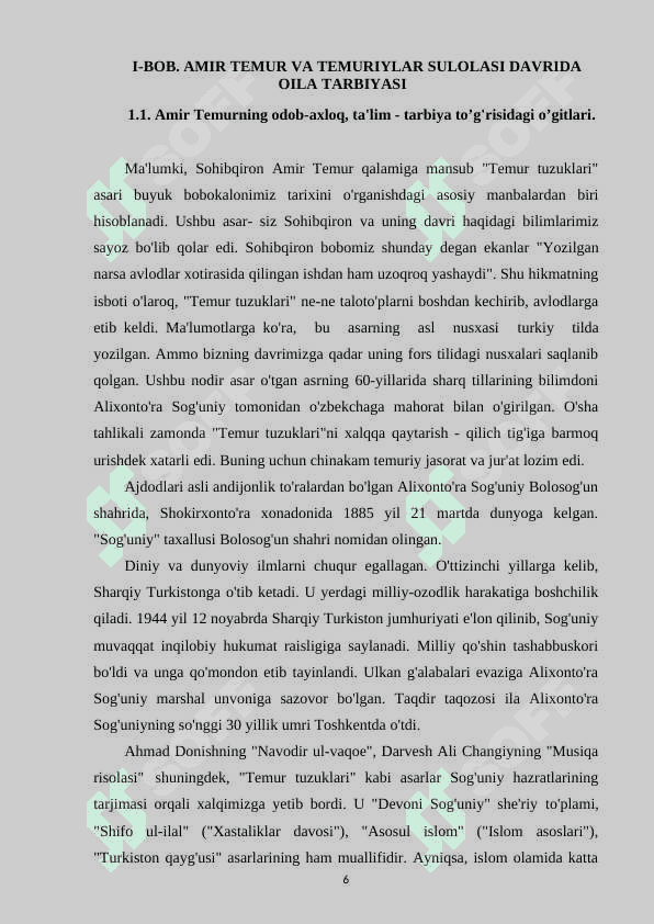 Amur Temurning odob-ahloq to'g'risida o'gitlari 6