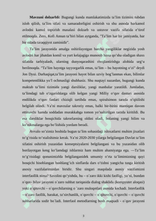 Boshlang'ich sinf o‘qish darslarida yaxshi o‘qish malakalarini shakllantirish metodikasi 3