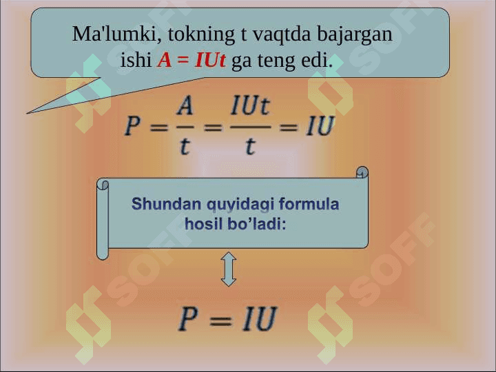 Elektr tokining quvvati 8