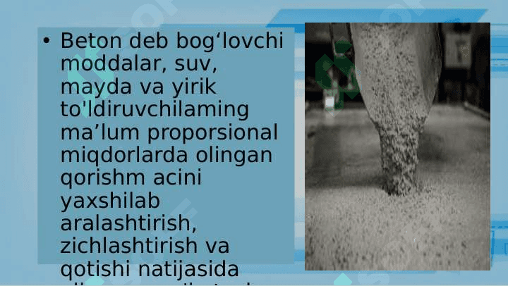Beton bo'yicha asosiy ma'lumot 3