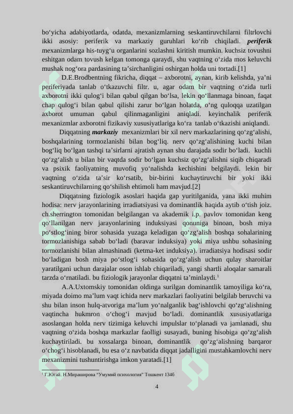 Diqqatning psixologik jihatlari 4