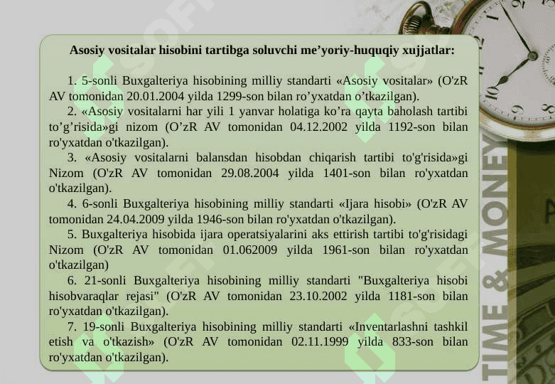 Byudjet tashkilotlarida asosiy vositalar hisobi 4