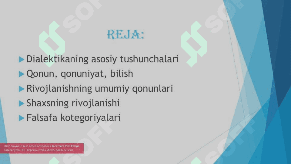 Rivojlanishning umumiy qonunlari va kategoryalari 2