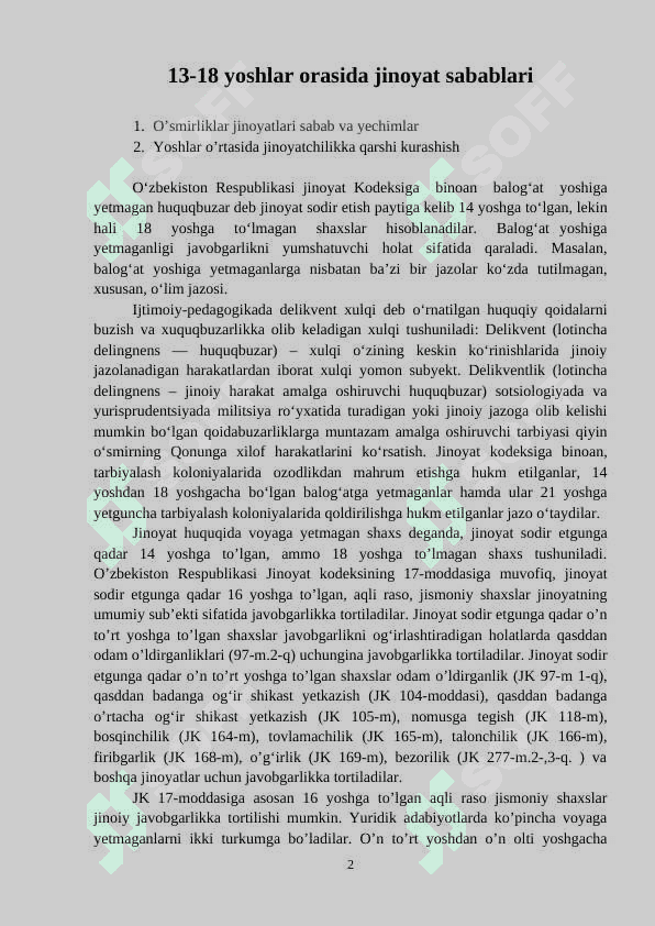 13-15 yoshlar orasida jinoyat sabablari 2