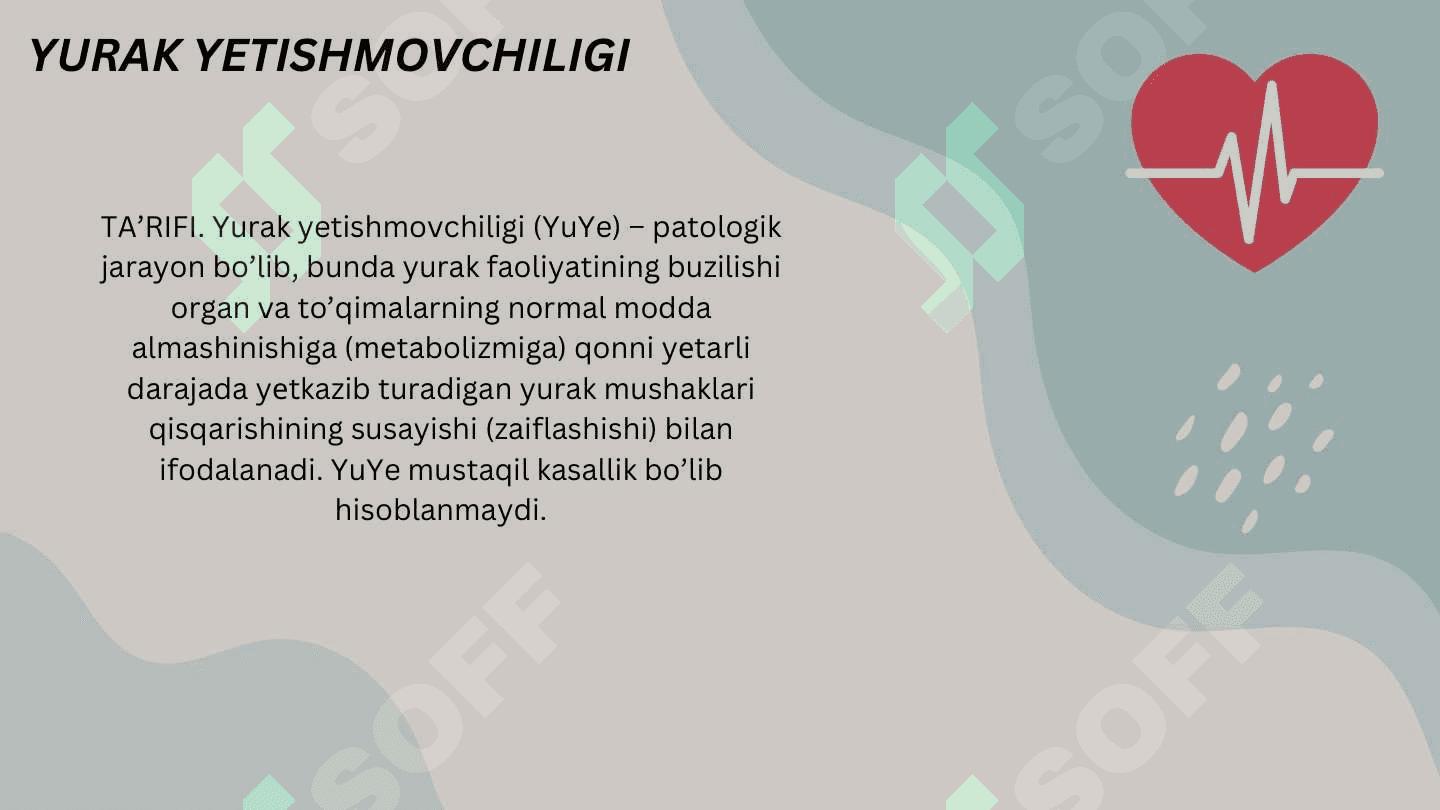 Yurak yetishmasligi 2