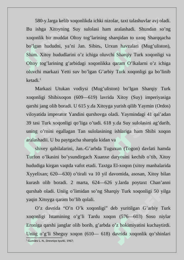 turk xoqonligining tashkil topishi 4