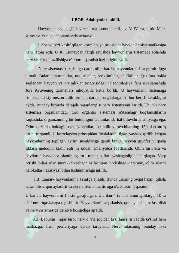Umurtqali hayvonlarda nerv sistemasi evolyutsiyasi 6