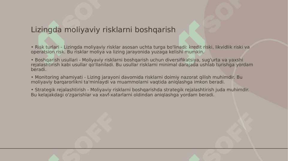 LIZING MUNOSABATLARI. 7