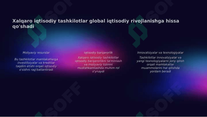 Xalqaro iqtisodiy tashkilotlar. 4
