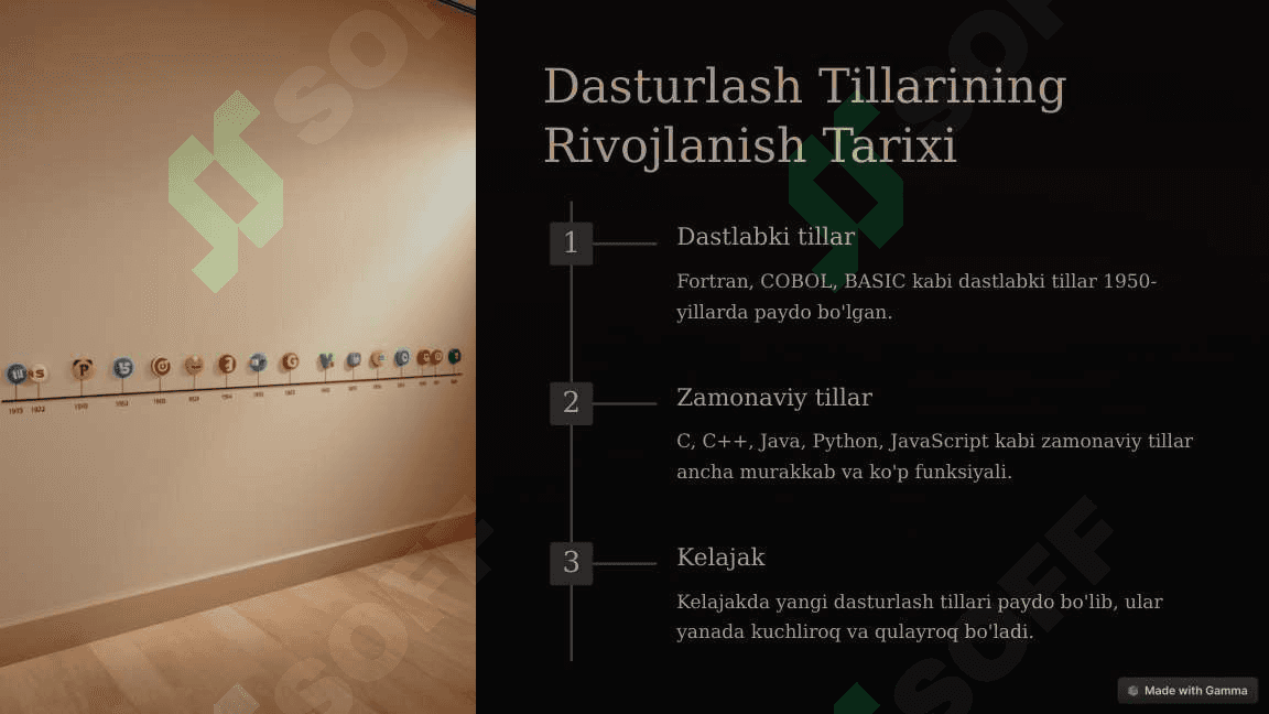 Tyuring mashinasi uchun dasturlash. 5