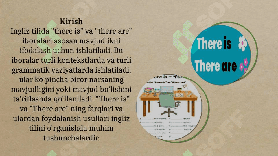 there is/ there are 3