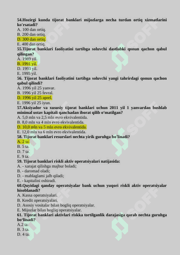 pul va banklar yakuniy nazorat nnnnnnbbbb... .docx Yuklandi 28 KB 8