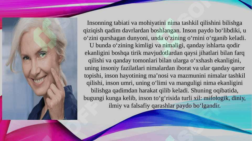 Falsafiy antropologiya (Inson falsafasi) TAQDIMOT 3