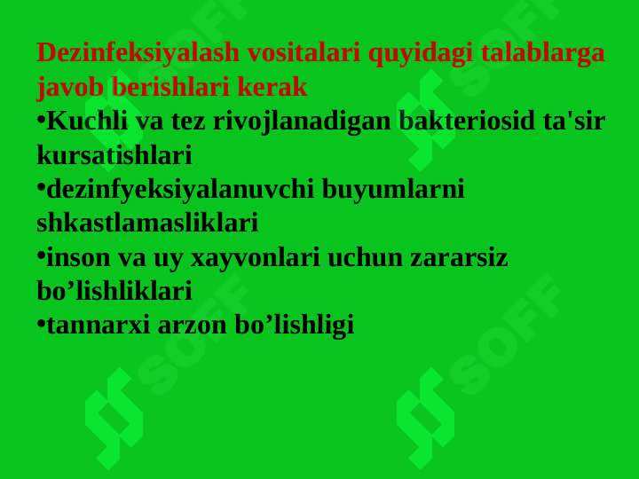 Antiseptik va dezinfeksiyalash vositalari 4