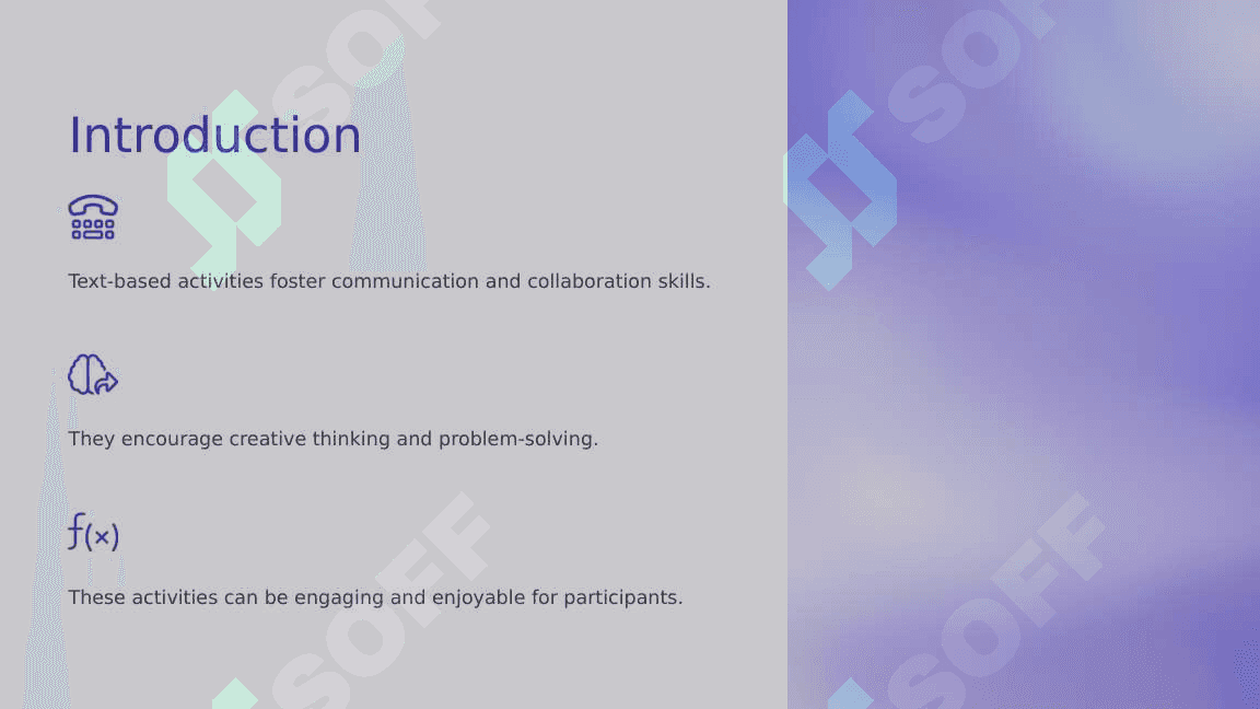 Text based activites 3
