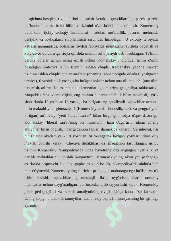 Y.A.Komenskiyning hayot yo'li va ijodi 4