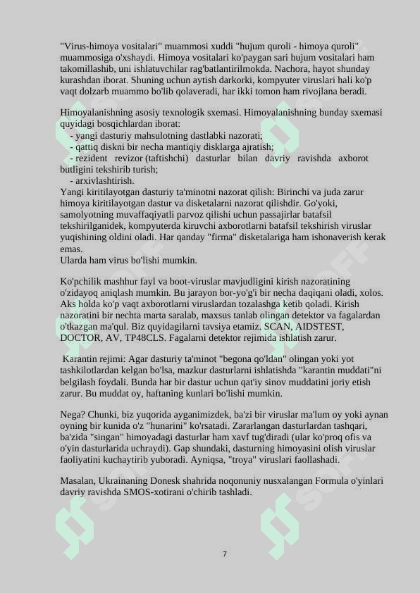 Antivirus dasturlari bilan ishlash (Nod32 va boshqalar) 7