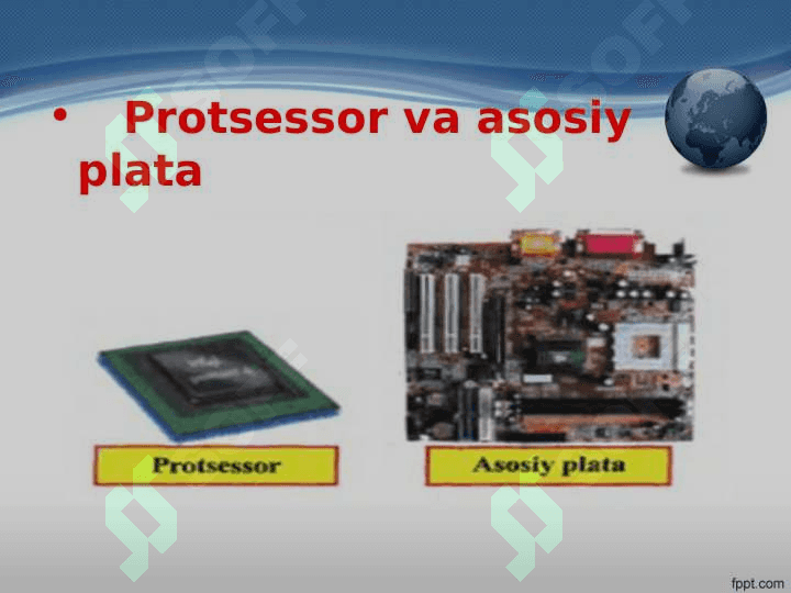 Kompyuterning asosiy qurilmalari va vazifalari. 3