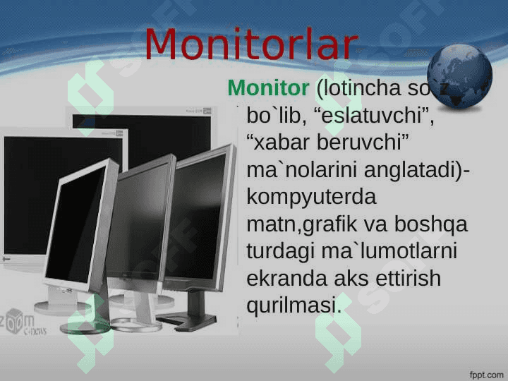 Kompyuterning asosiy qurilmalari va vazifalari. 4