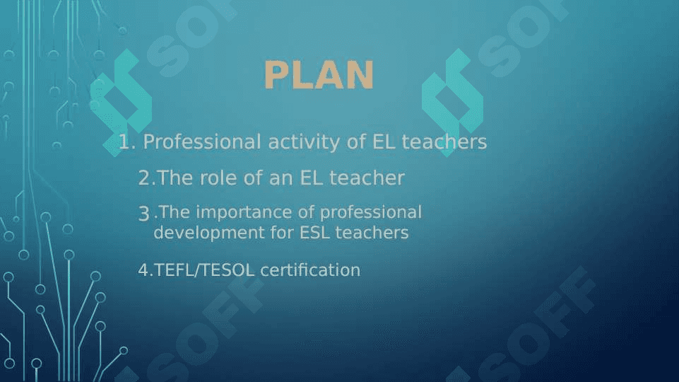 PROFESSIONAL ACTIVITY OF EL TEACHERS 2