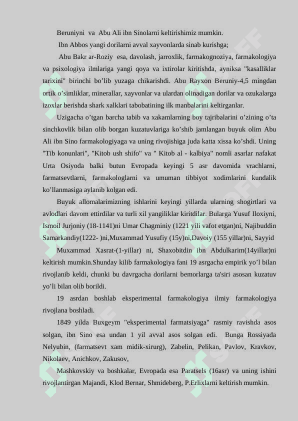 Dori mahsulotlariga qo’yilgan asosiy talablar 5
