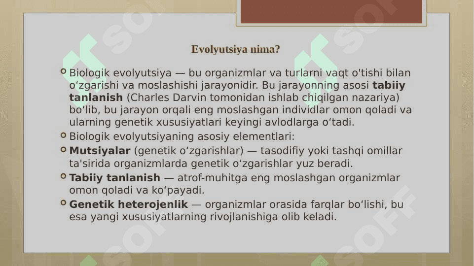 Shaxsni evolyutsion jihatdan rivojlanishi 3