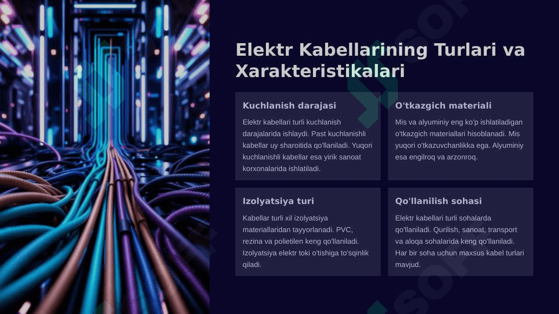 Elektr O'tkazgichlar Texnik Ko'rsatkichlari 3