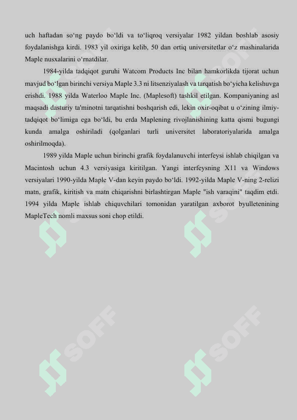 Maple tizimida paketlar va ularning tarkibiy qismi 4