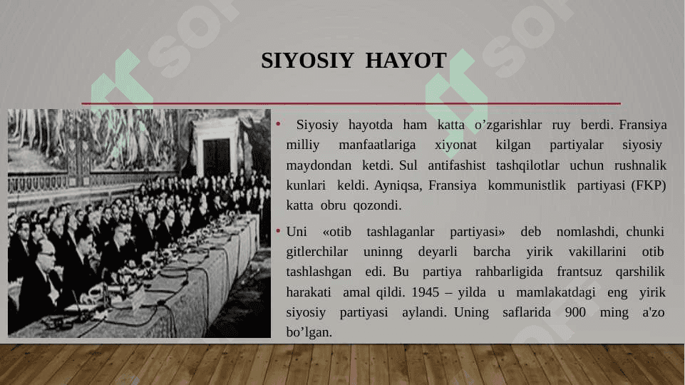 Fransiya 2-jahon urushidan keyingi yillarda. 5
