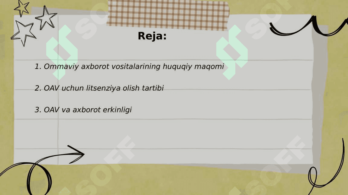 O‘zbekiston Respublikasida ommaviy axborot vositalarining faoliyati 2
