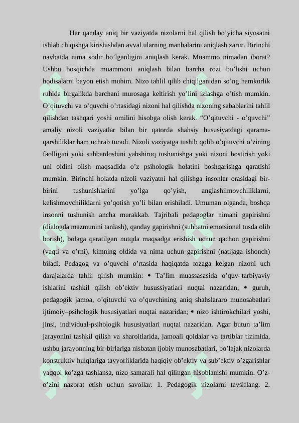 Pedagogik konfliktlarni bartaraf etishda pedagogik xamkorlik 3