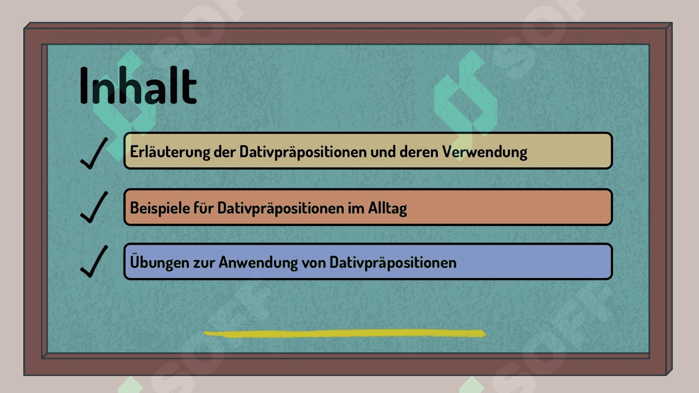 Prepositionen Dativ 2