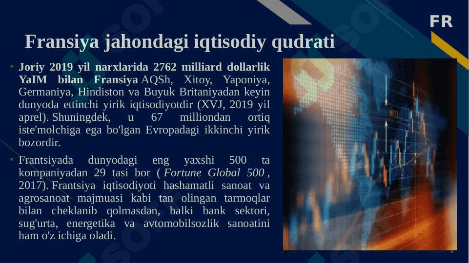 Fransiya va O’zbkistonning  investitsion siyosati 4