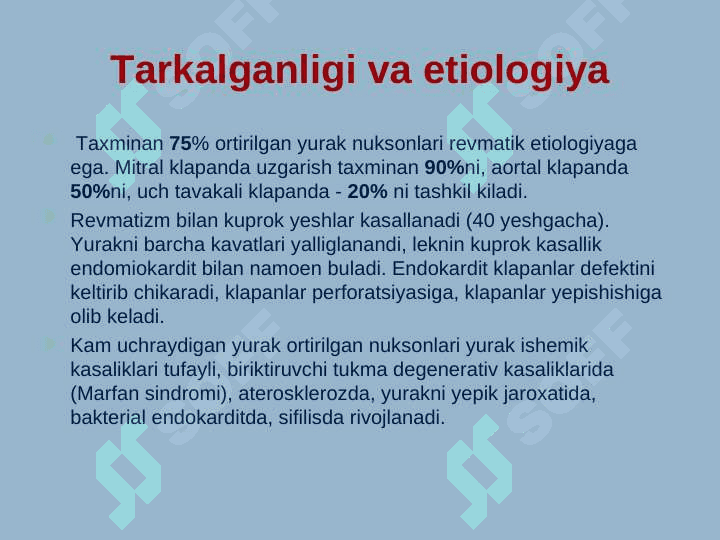 Ortirilgan yurak nuqsonlari va yurak ishemik kasalligi 3