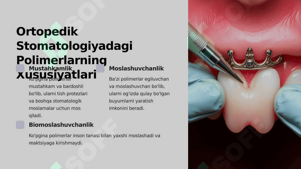 Ortopedik Stomatologiyada Polimerlar 3