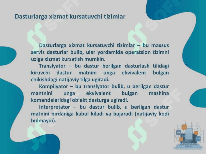 Dasturlash tizimlari va tillari 3