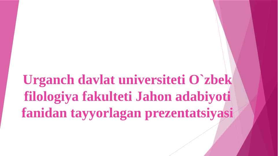 F.Shillerning “Makr va muhabbat“ tragediyasi. Hamzaning “Zaharli hayot yohud ishq qurbonlari” sujetlari qurilishi
